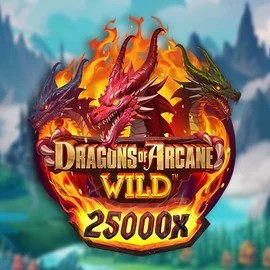 Official Slots logo: Dragons of Arcane Wild by Foxium at Jokery Casino