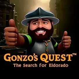 Gonzo's Quest slot logo by NetEnt at Jokery Casino