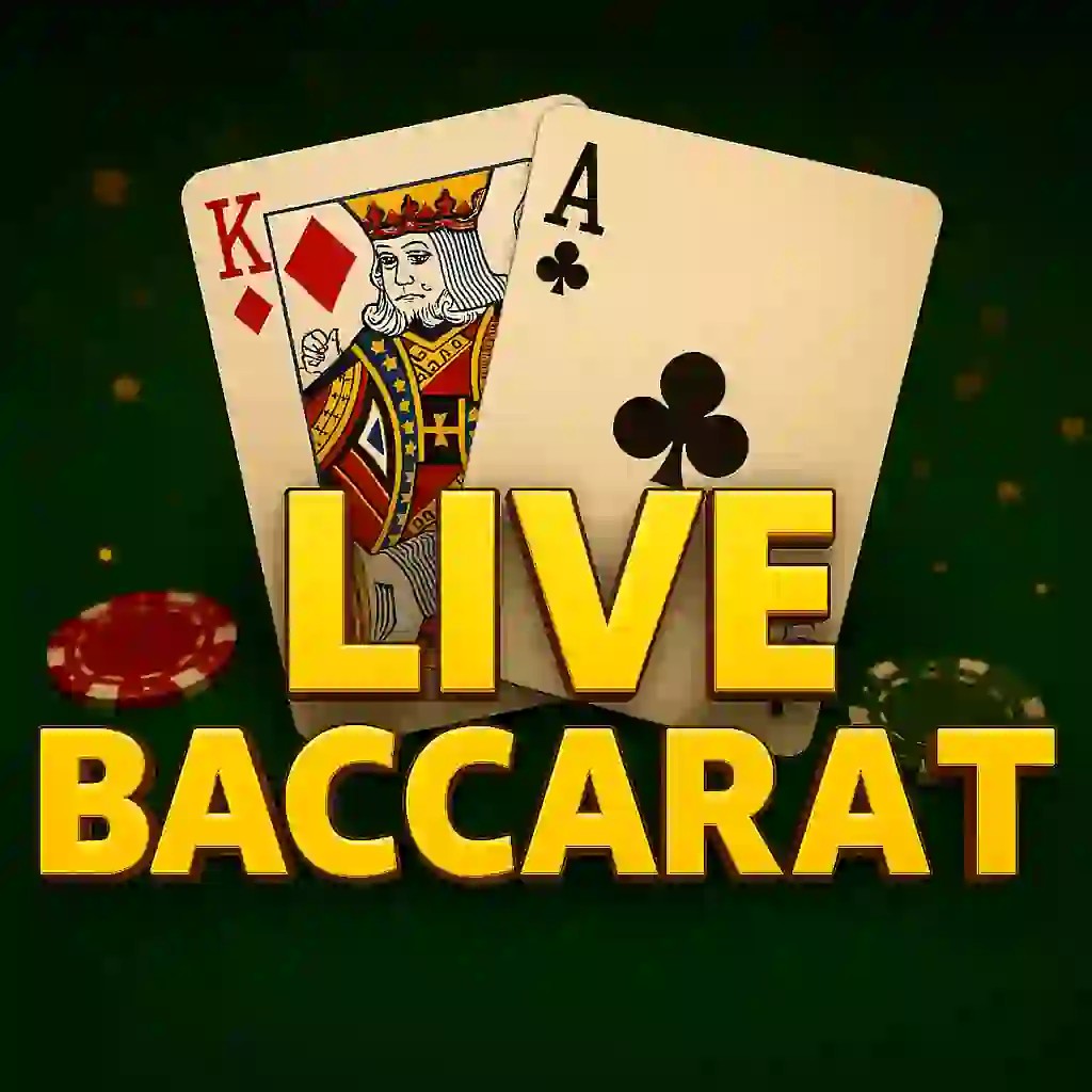 Live Baccarat slot visual from Evolution available on jokerys.eu